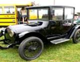 A photo of a 1919 electric car at the PA Energy Festival