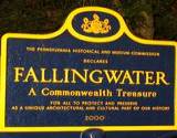 Roadsign leading to Frank Lloyd Wrights Fallingwater