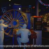 photo of a replica of the engineer room and statues of engineers working at their desk for the old Pennsylvania Railroad photo taken during ghost hunt at the Altoona Railroaders Memorial Museum 