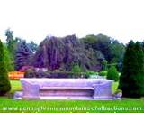 Mount Assisi garden limestone bench