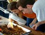 Penn State festival children looking for bugs in dirt