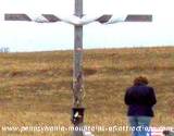 cross erected at Flight 93 Memorial site
