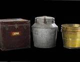 photo of milk cans on display at the Houdini Museum in Scranton, Pennsylvania