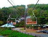 convenient chairlift ride through Knoebels Amusement Park