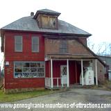 The Historic Hotel Lincoln in Bedford County back view famous for it's haunted PA brothel