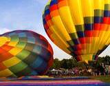 A pair of hot air balloons at a PA Fair?