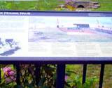 photo of history and photos on the deck at the Allegheny Portage Railroad Museum