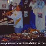 PA fall festival Indian flute and crafts booth at Lakemont Park