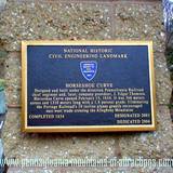 PA National Landmark World Famous Altoona, PA Horseshoe Curve Plague at entrance