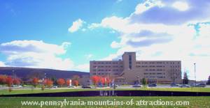 James Van Zandt VA Hospital behind The Wall That Heals