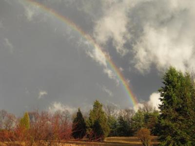 Rainbow on the mountian