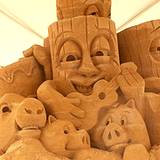 A sandart exhibit at the Allentown Fair