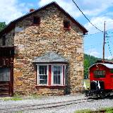 photo of station house at East Broad Top Railroad Steam Locomotion Railroad