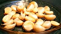 photo of a sample of roasted garlic at the Pocono Garlic Festival