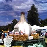 A large garlic torch on display at Pocono Garlic Festival