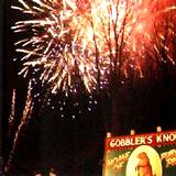 Nightly fireworks display at PA Winter Festival Groundhog Day