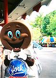 photo of a York Peppermint Patty character at Hersheypark