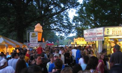 Food vendors at Kirby Park