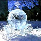 ice sculpture of carriage