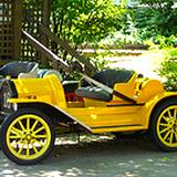 photo of antique race cars at Kennywood Park