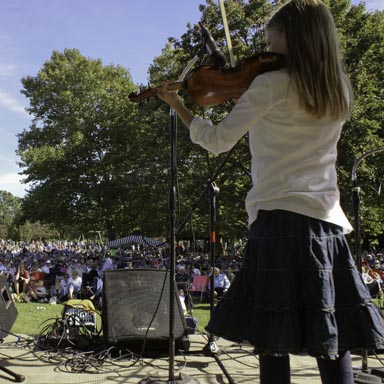 The fiddle contest is the highlight of the festival