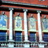 photo of the outside of historic Altoona Mishler Theatre showing stained glass windows