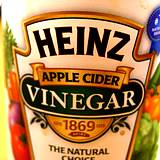 a bottle of Heinz Apple Cider Vinegar
