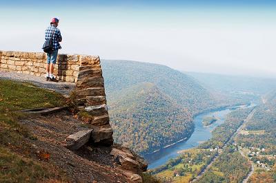 Susquehanna River Valley from atop Hyner View