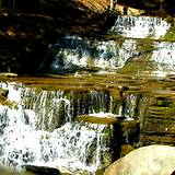 photo of a waterfall along a trail at the PA Grand Canyon