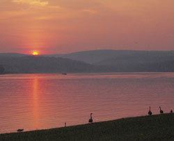 sunset view over Prince Gallitzin State Park