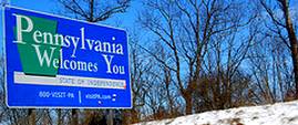 pennsylvania welcome sign