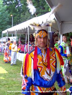 Native American Brave at DelGrosso Amusement Park's Native American Pow Wows