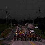 PA Tour-de-Toona racers during a rain storm