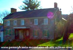 photo of the front view of the historic Royer Mansion