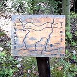 Hiking trail sign at Shawnee State Park