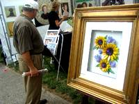 beautiful tile art on for sale at the Central Pennsylvania Festival of the Arts