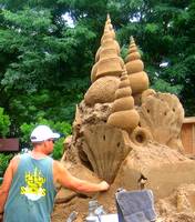 Photo of 
a sandart display at The Pennsylvania Festival of the Arts