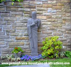 statue in Mount Assisi Gardens