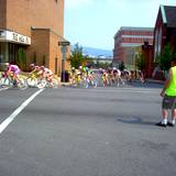 PA Tour-de-Toona womean bike racers in downtown Altoona, PA
