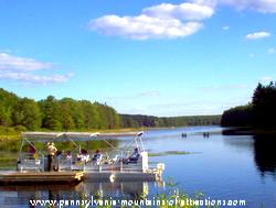 Fairy boat on Black Mashannion Lake