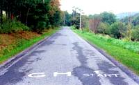 photo of a view of the starting point at Gravity Hill