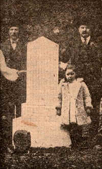 1910 picture when monument was erected of Lost Children of the Alleghenies