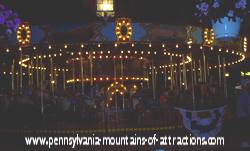 DelGrosso Parks antique carousel ride at night